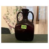 Black glass decanter, no stopper