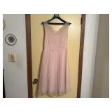 Sheer pink dress