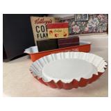 Recipe boxes, baking pans