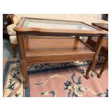 Glass top end table
