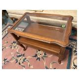 Glass top end table