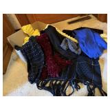 Winter scarves, hat