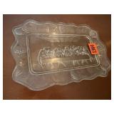 Last Supper glass platter