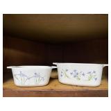 Floral baking dish, no lids