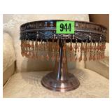 Crystal mirrored pedestal stand