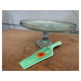 Cake stand, ceramic cake server