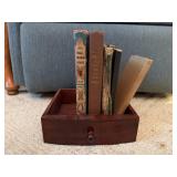 Drawer of books