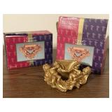 Gold cherub floating shelves (2)