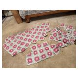 Granny square afghan, parts & pieces