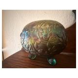 Carnival glass bowl