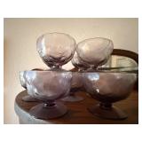 Purple sorbet cups