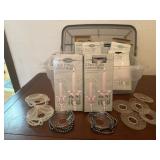 Storage tote, decorative wax catchers