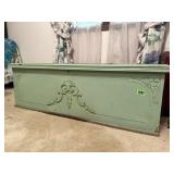 Green painted cedar lined trunk