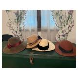 Wool brimmed hats (4)