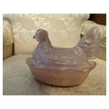 Fenton pink hen on nest