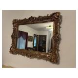 Large ornate baroque mirror