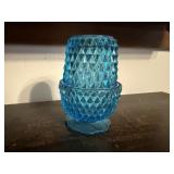 Vintage teal fairy lamp