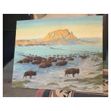 Buffalo painting