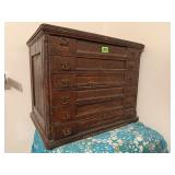 Antique J. & P. Coats spool cabinet