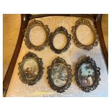 Ornate gold picture frames