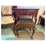 Singer sewing machine cabinet, stool included