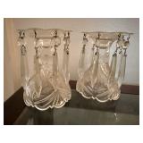 Hanging crystal candlesticks (2)