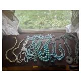 Teal jewelry lot