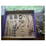 Assorted costume jewelry
