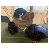 Fancy, feather hat collection