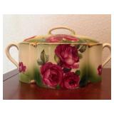 Rose covered dish