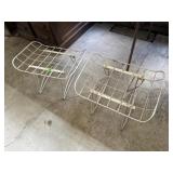 Wire ottomans (2)