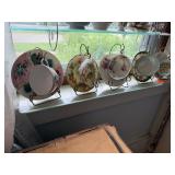 Tea cup, saucer collection, wire holders included