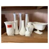 Milk glass collection
