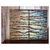 Abstract canvas painting