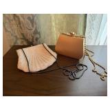 Beaded, gold handbags