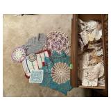 Doilies, potholders, crocheted handiwork