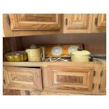 Vintage kitchen lot, warming plate, cookware,