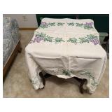 Grapevine embroidered tablecloth