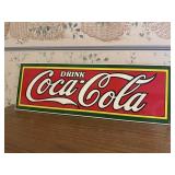 Coca Cola porcelain enameled advertising sign