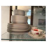 Moss Rose Japanese China plates, bowls, cups
