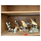 Lefton, assorted bird statues