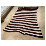 Striped afghan