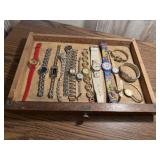 Drawer of wristwatches