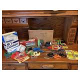 Office supplies, envelopes, tape, high lighters,
