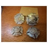 Fire department badges (4)