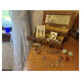 Vintage, costume jewelry post earring collection,