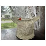 Glass top hat