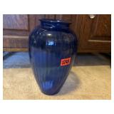 Blue floor vase