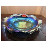 Carnival glass bowl