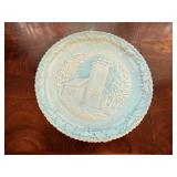 Fenton glass Christmas in America plate